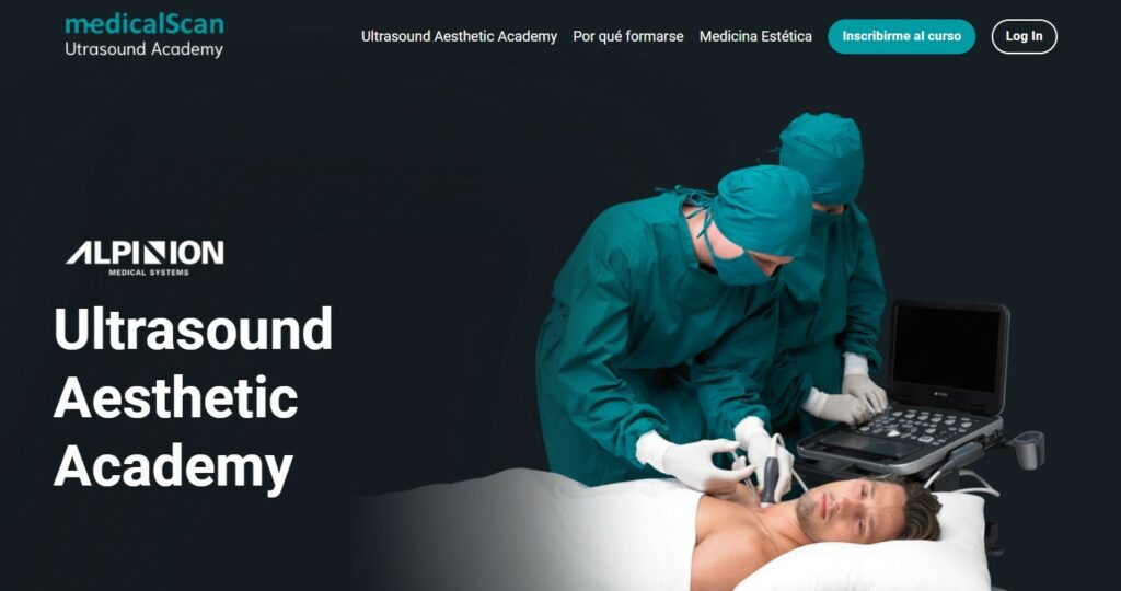 banner anunciando ultrasound aesthetic academy